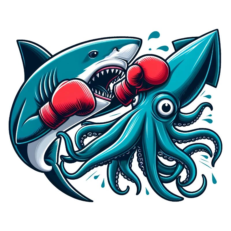 Shark Vs Octopus Funny Animals