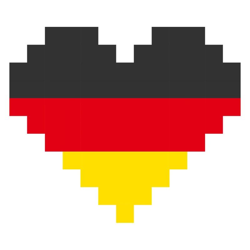 Allemagne Pixel Heart