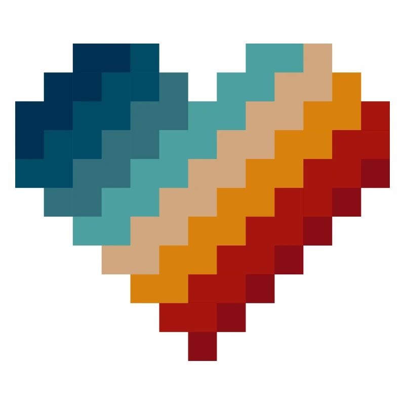 Retro Pixel Herz