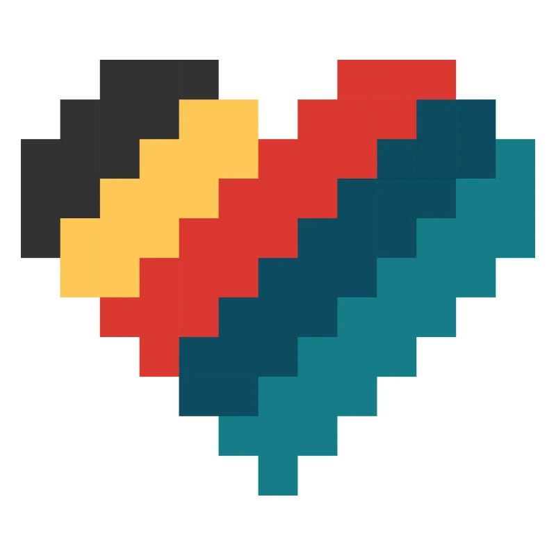 Retro Pixel Herz