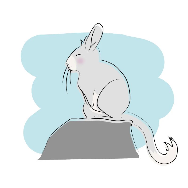 Illustriertes Design mit Viscacha