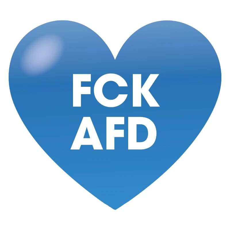 FCK AFD Herz Blau