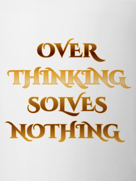 Überlegendes Zitat Gestaltung - Overthinking