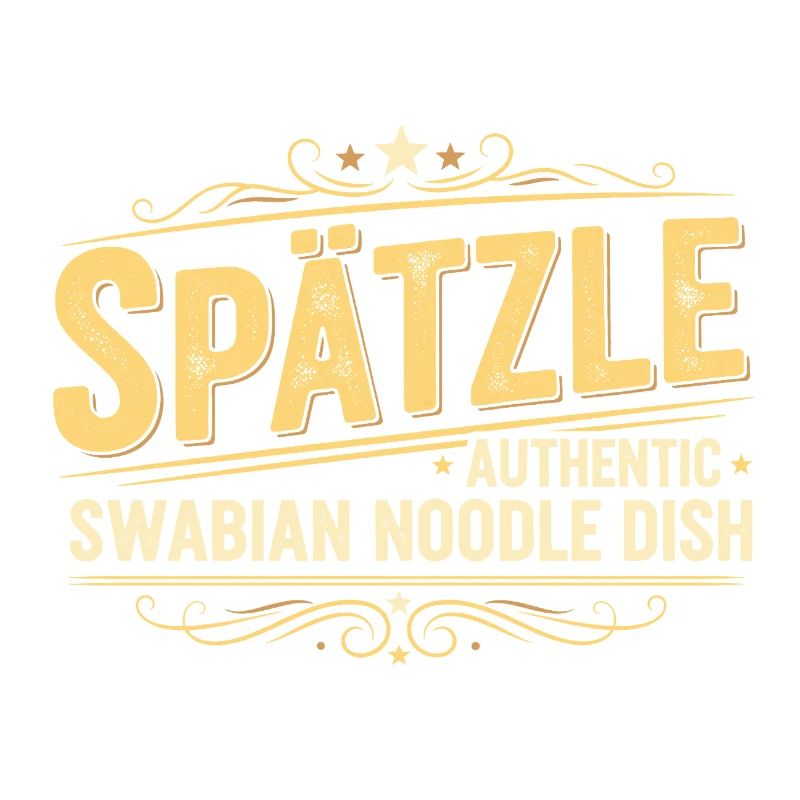 Spätzle Authentic Swabian Noodle Dish Design