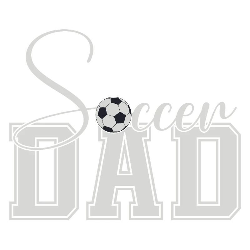 Soccer Dad Varsity Block Texte