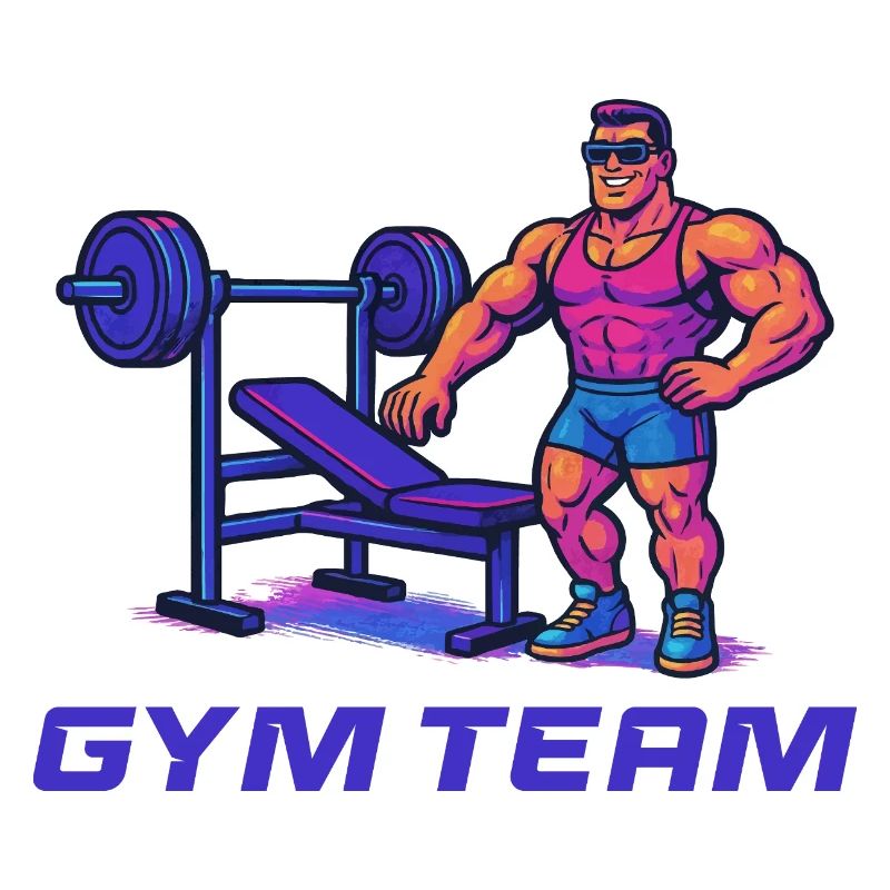 Bodybuilder Gym Comic