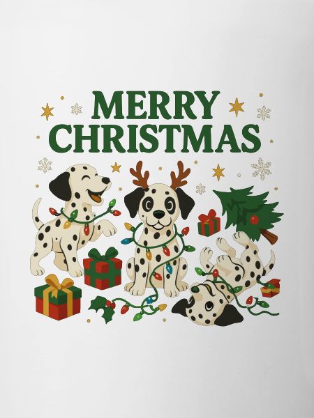 Dalmatiner im Weihnachtsdesign