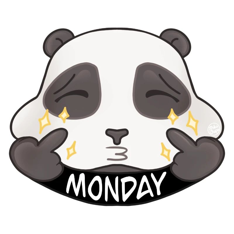 Panda Monday Éclat Cartoon
