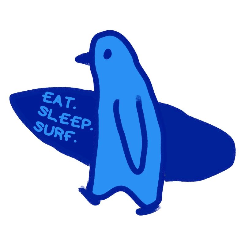 Surfeuse Surfeuse Fille Pingouin Surf