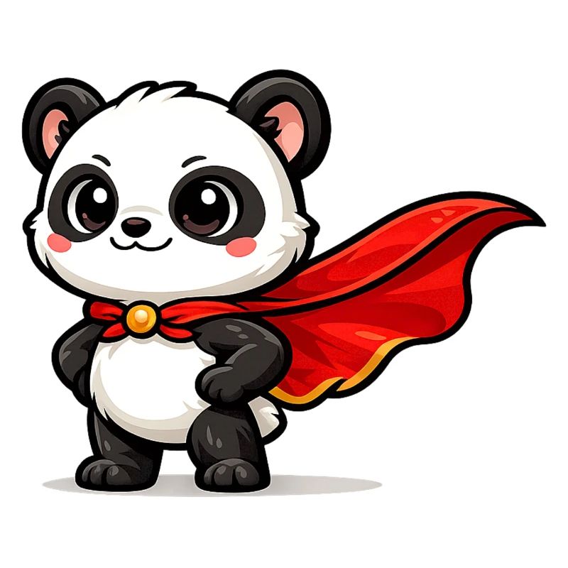 held Panda – Kleiner Superpanda