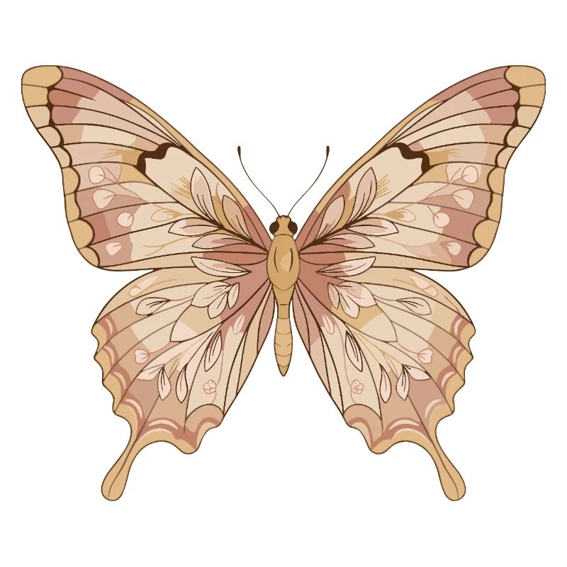 Art de papillon rose pâle
