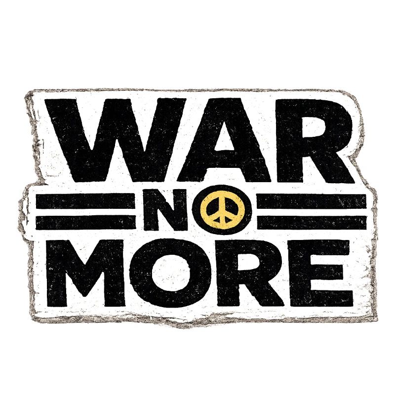 War No More – Sticker Peace & Humanity 