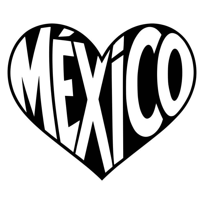 Mexico Heart Design