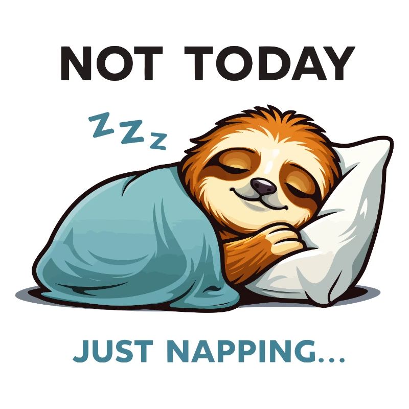 Not Today Sloth Nap Tee