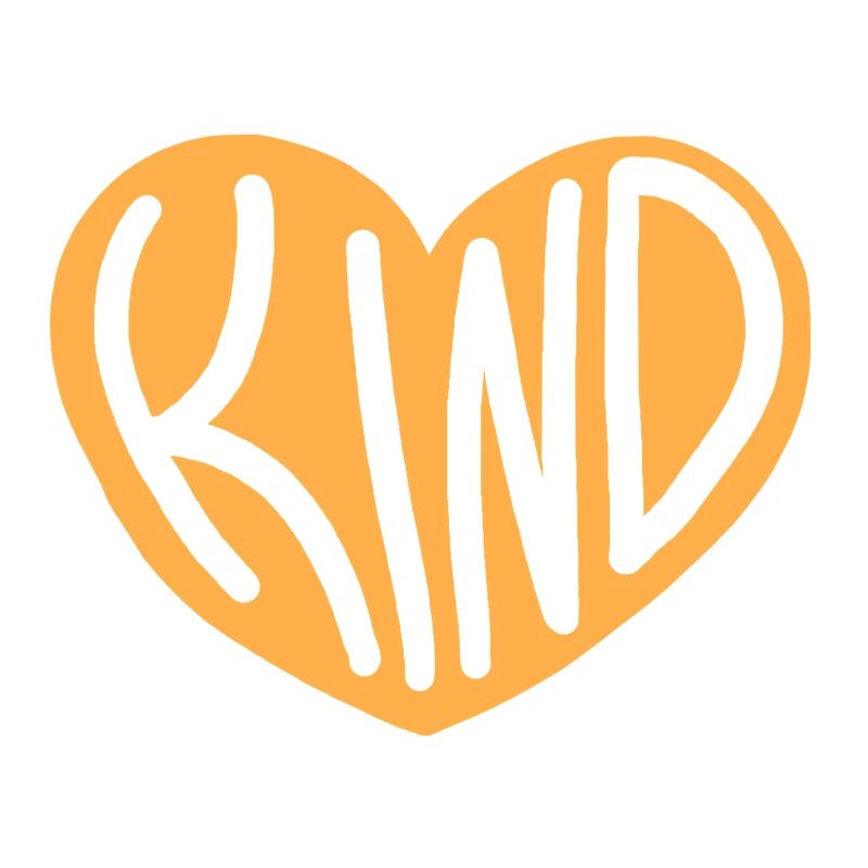 Conception typographique Heart KIND