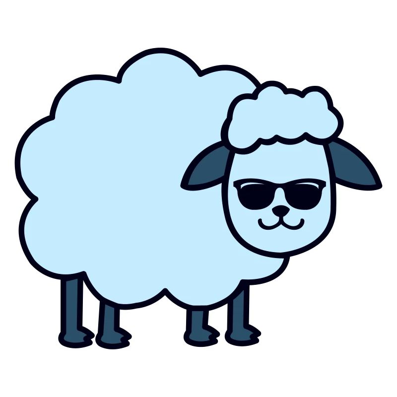 Sunglasses Sheep Blue