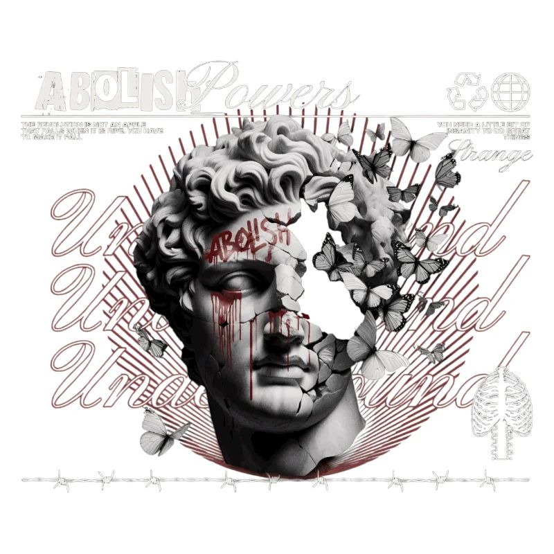 Abolish Power Kopf-Collage