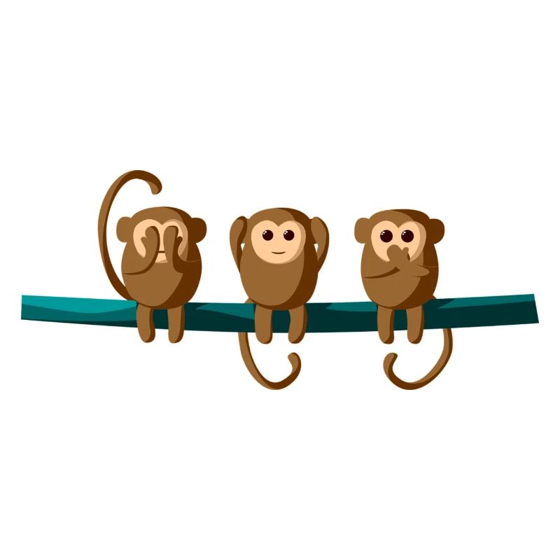 3 bébés singes