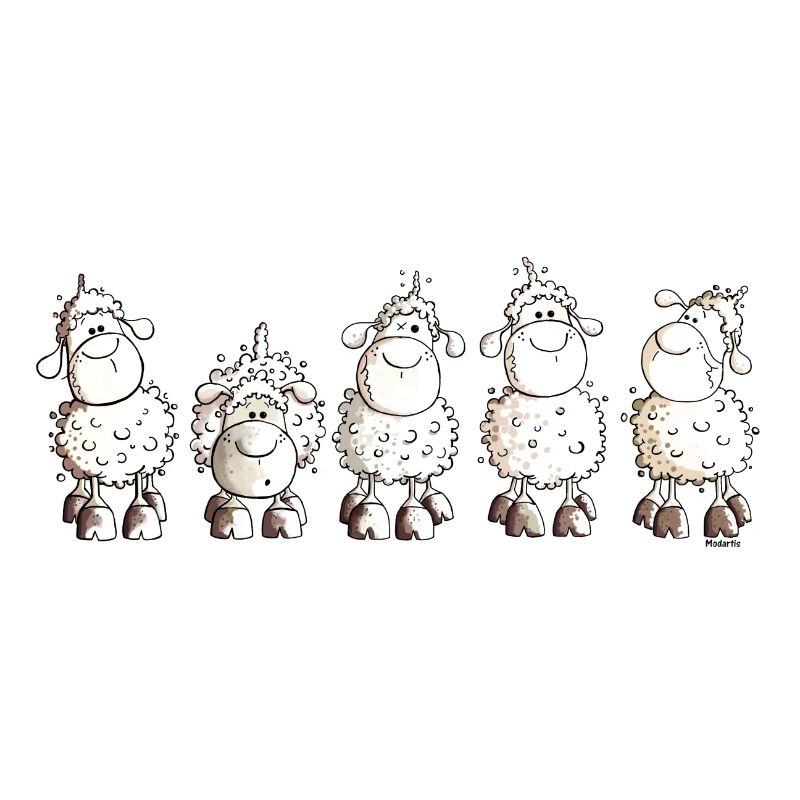 Funny White Sheep