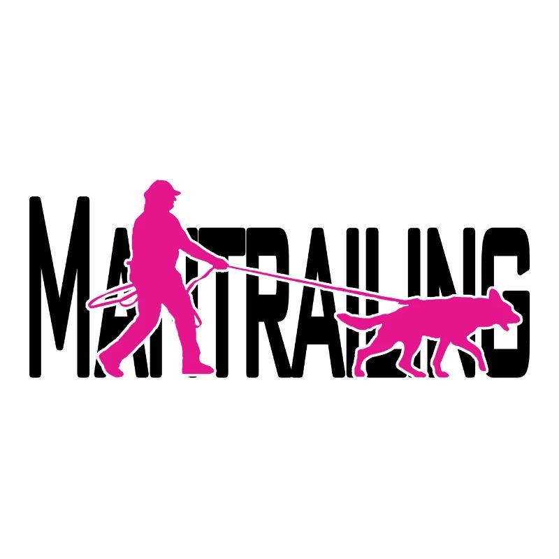 Mantrailing pink / black
