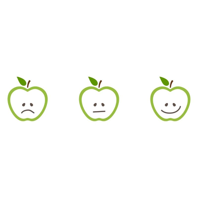 Apples with different faces