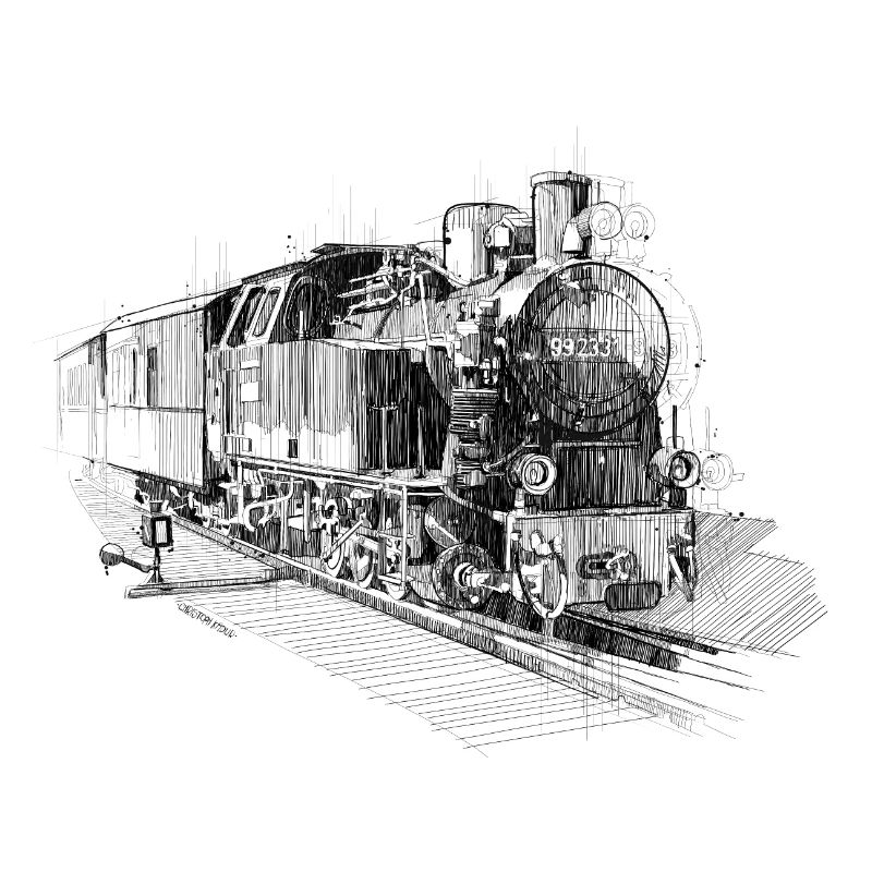 Dessin de locomotive