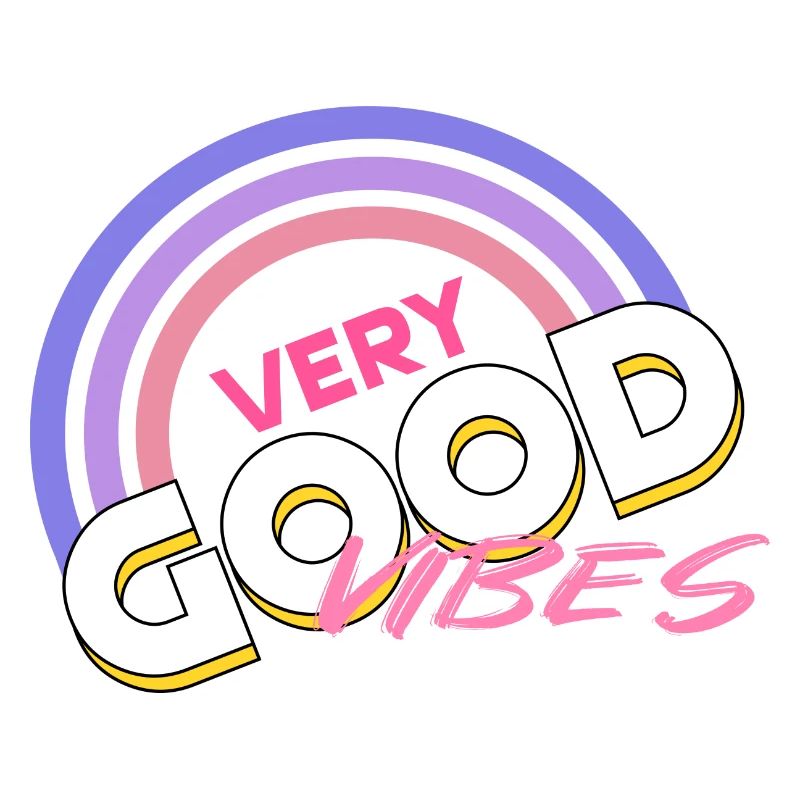 good vibes Regenbogen