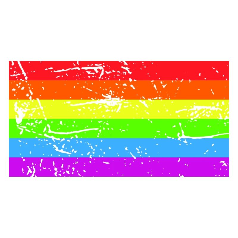 Drapeau arc-en-ciel Grunge