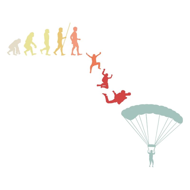 Fallschirmspringer Gleitschirm Evolution Retro