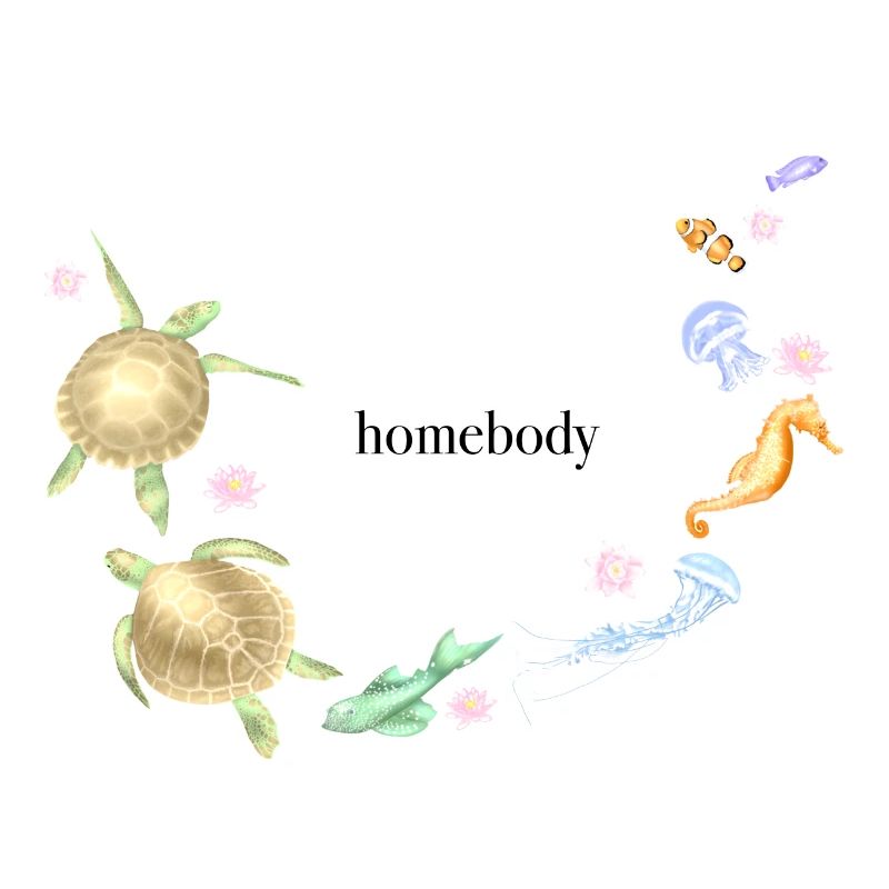 Homebody (schwarzer Text)