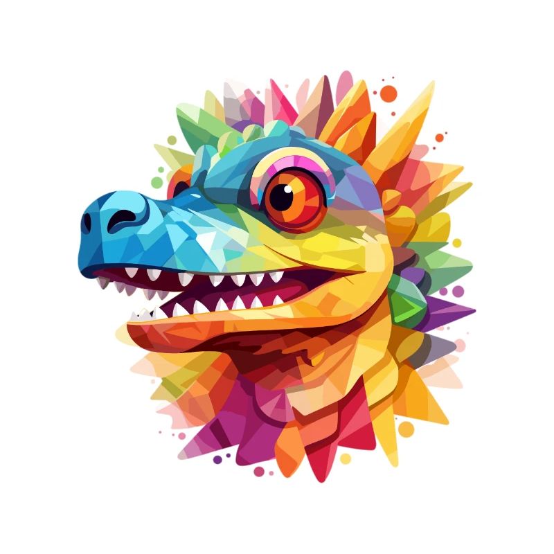 Lustiger bunter Drache