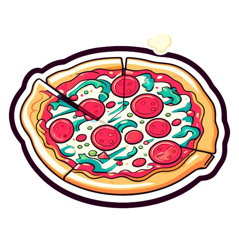 Pizza Slice Zeichnung
