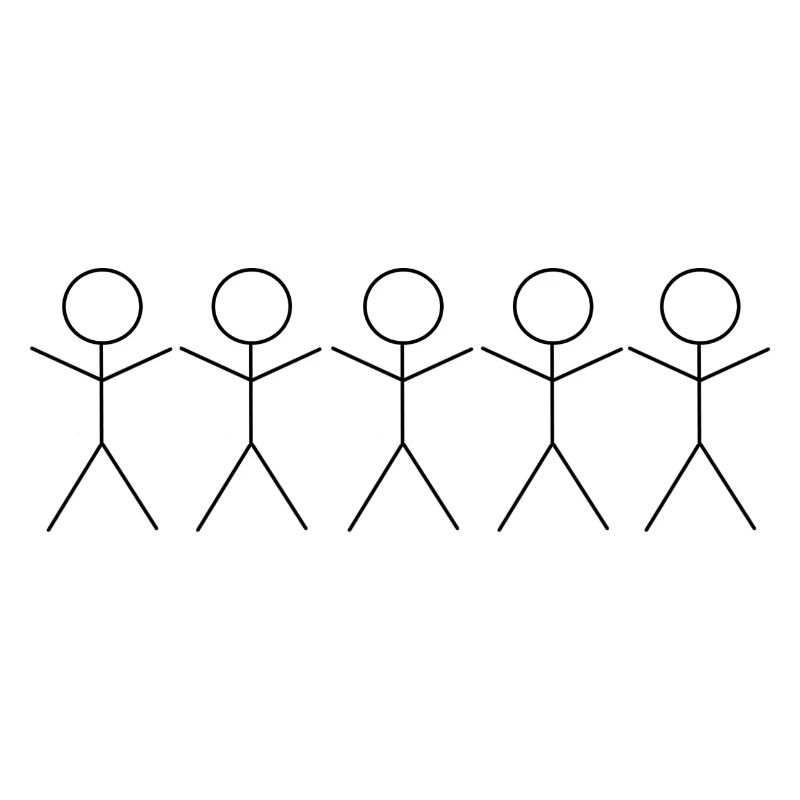 5 Stickman / Strichmännchen