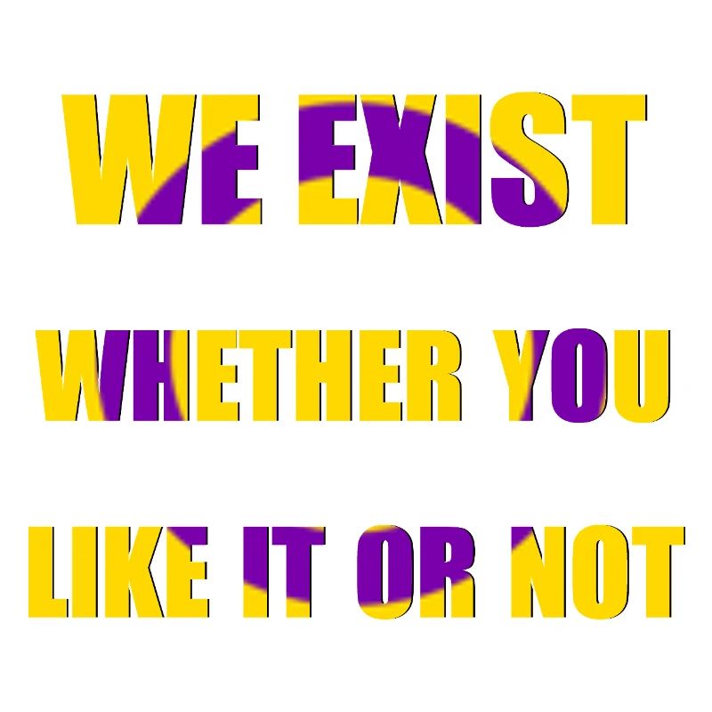 We Exist - Intersex Flagge