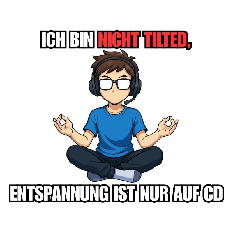 Nicht Tilted Gamer Spruch Design