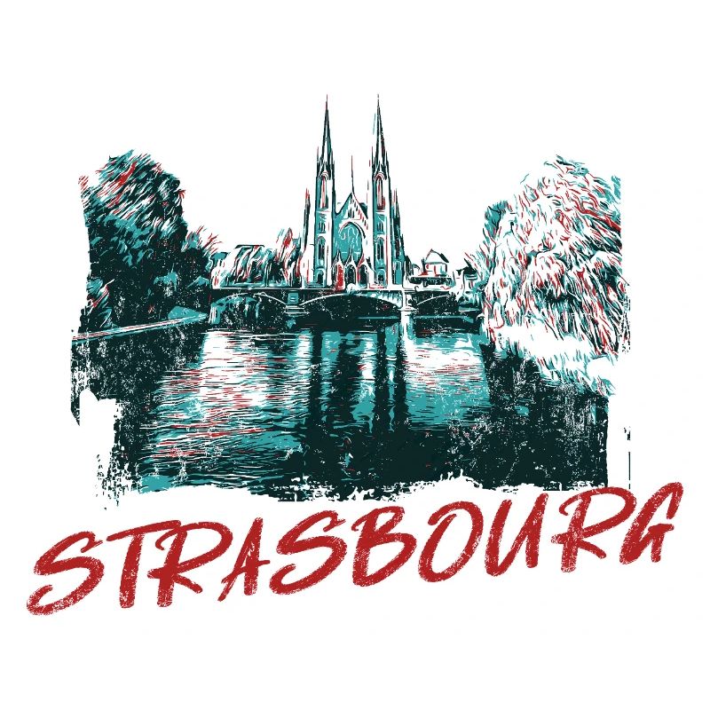 Landscape with Strasbourg Cathedral