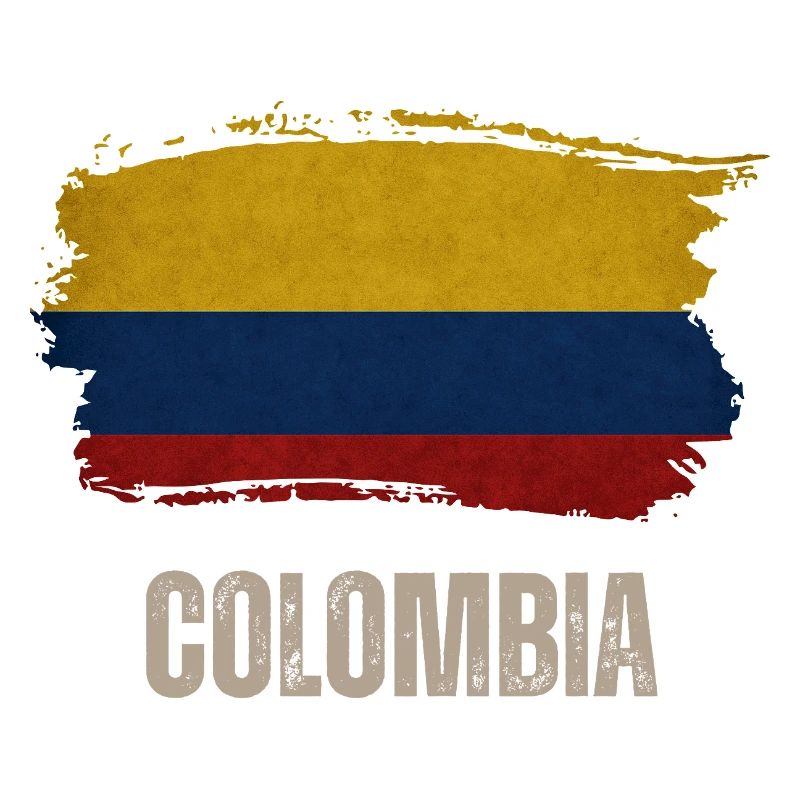 Vintage Colombie, drapeau de la Colombie