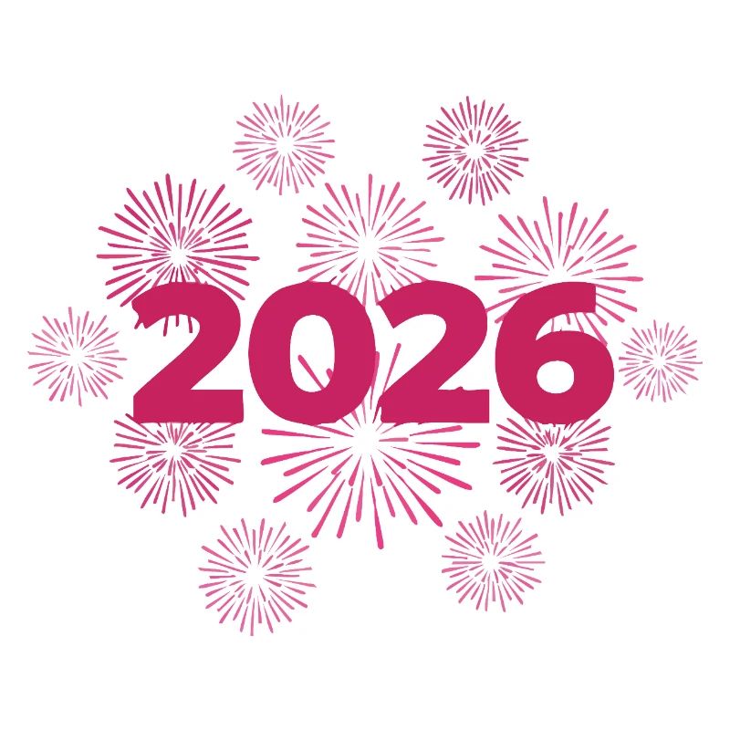 Célébration du réveillon du réveillon des feux d’artifice 2026