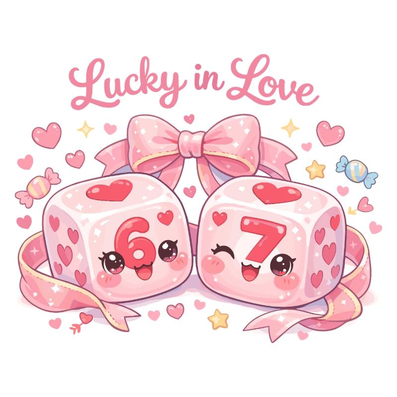 Valentine's Day Dice 67 Six Seven Meme Funny
