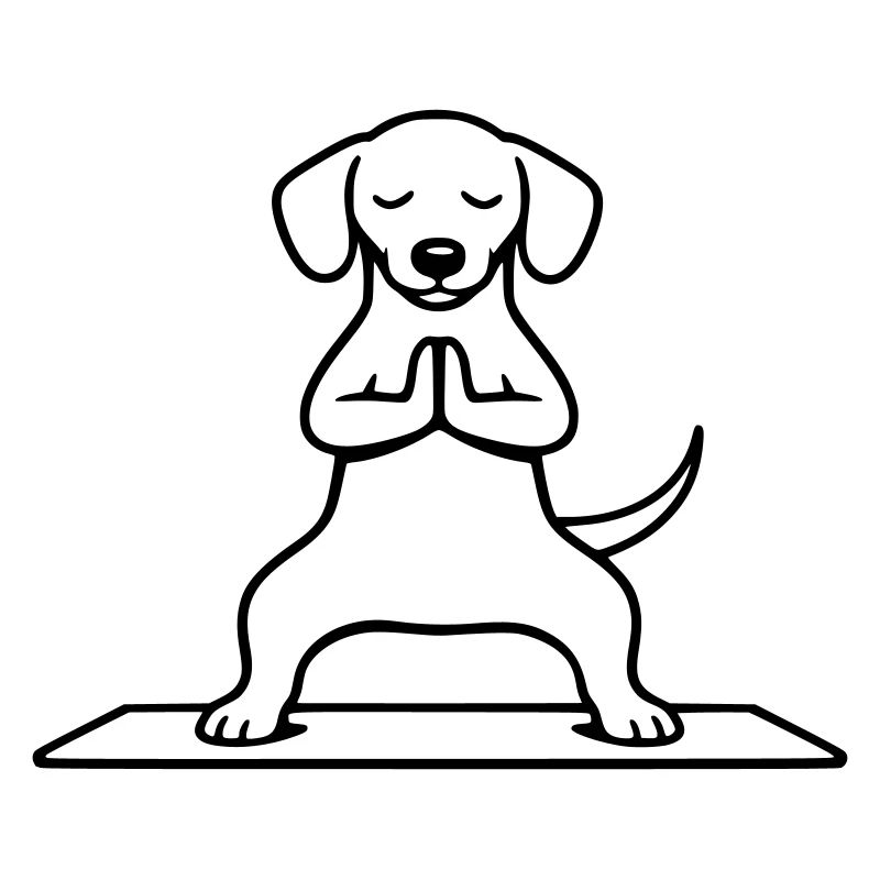 Méditation de la posture du chien et de l’équitation