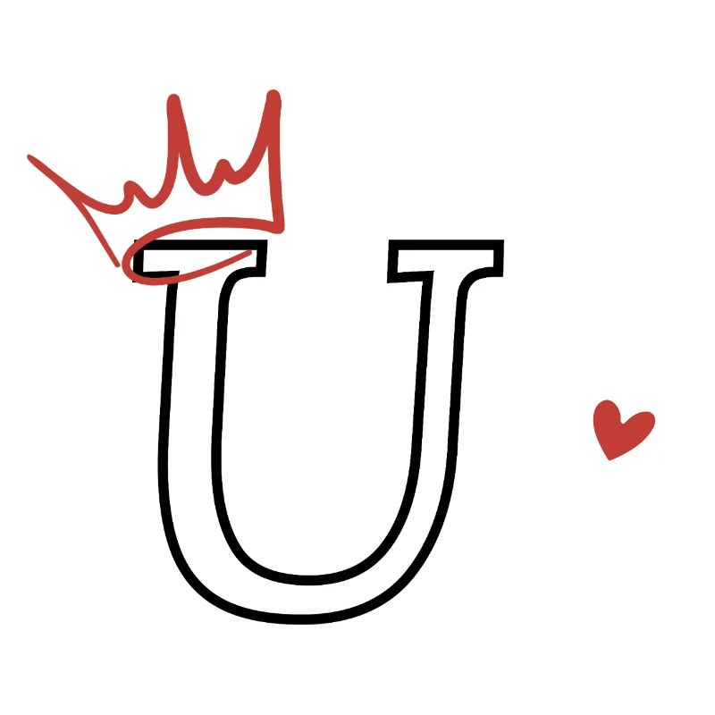 Buchstabe u, Kronenherz