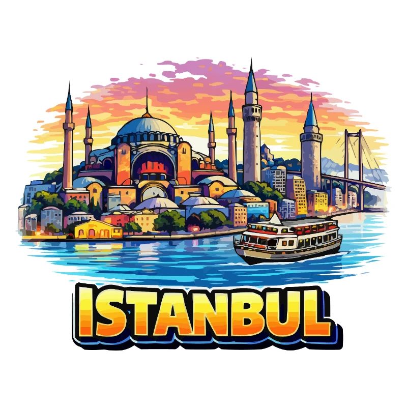 Silhouette d’Istanbul sur le Bosphore