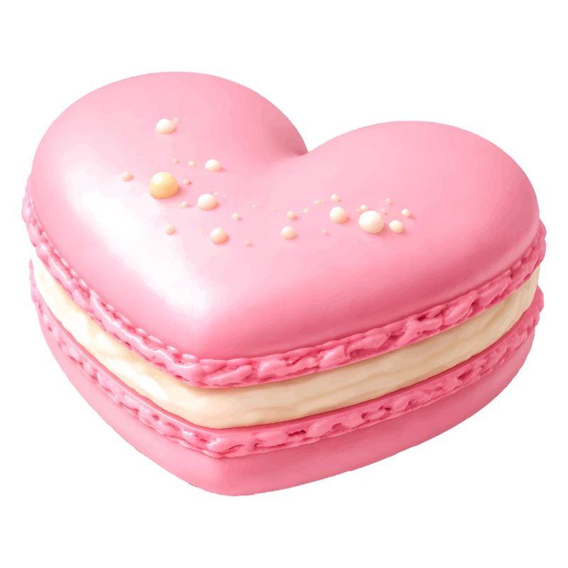 Macaron Heart Pastel Gift
