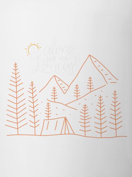 Lonely camping adventure