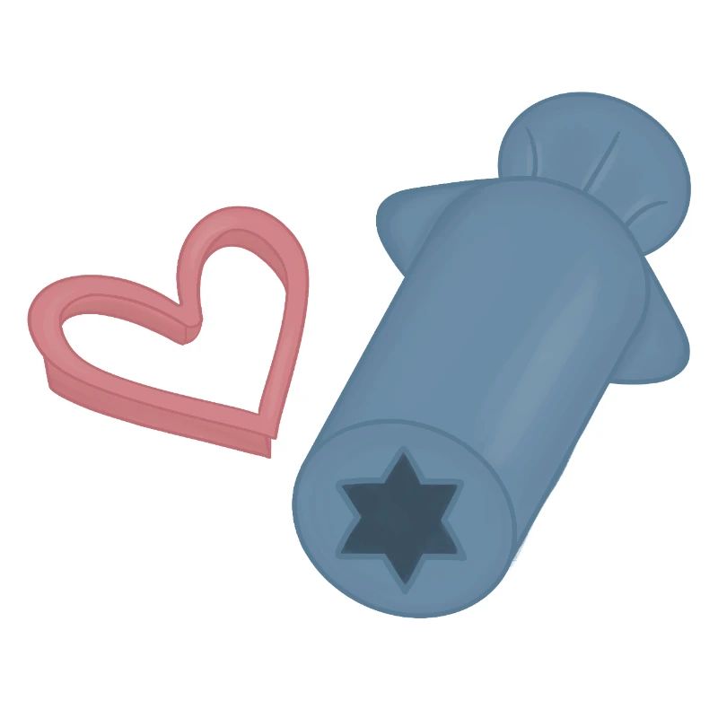 Estampe rétro de Heart Rocket