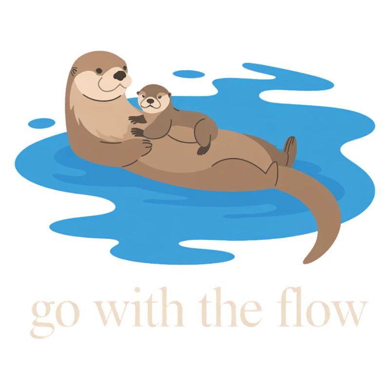 Otter-Duo geht mit dem Strom