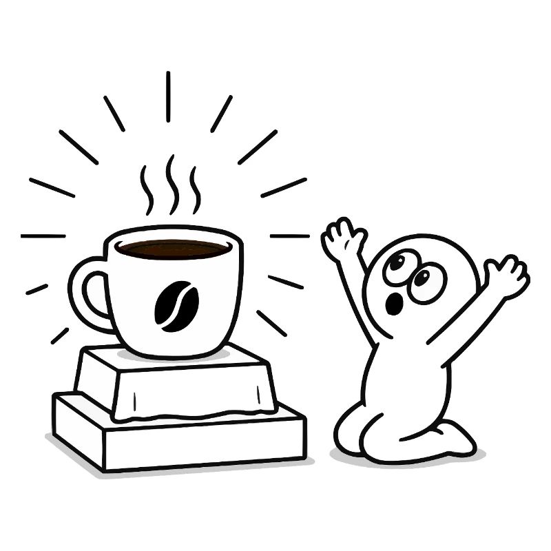 Coffee Mug Joy Comic Design