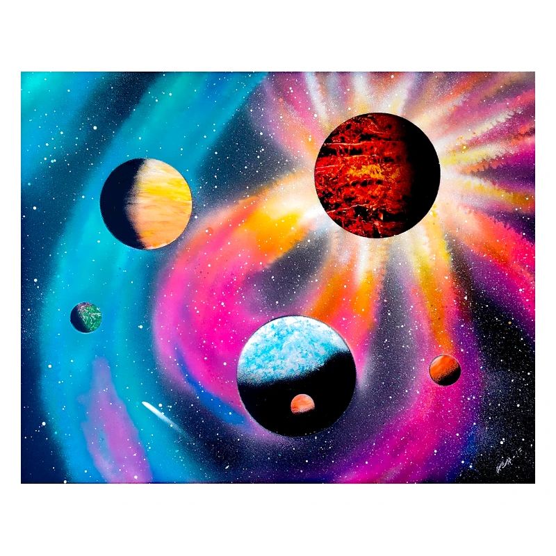 Galaxie colorée
