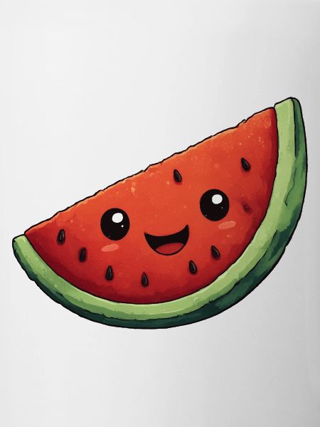 Kawaii Wassermelone Scheibe
