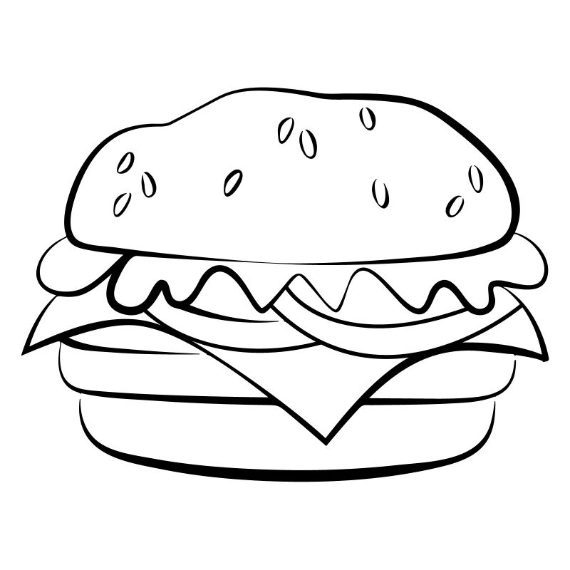 Burger drawing